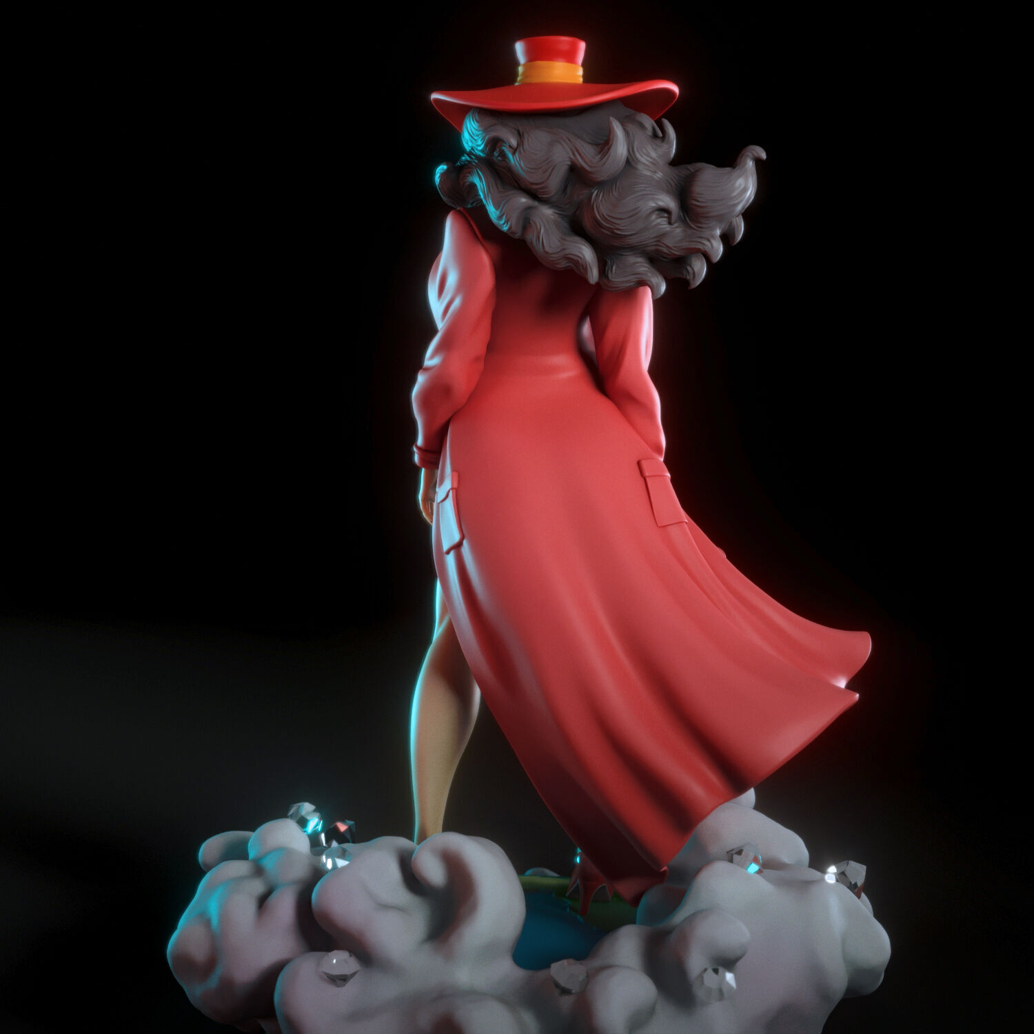 Carmen San Diego 3D print model_2
