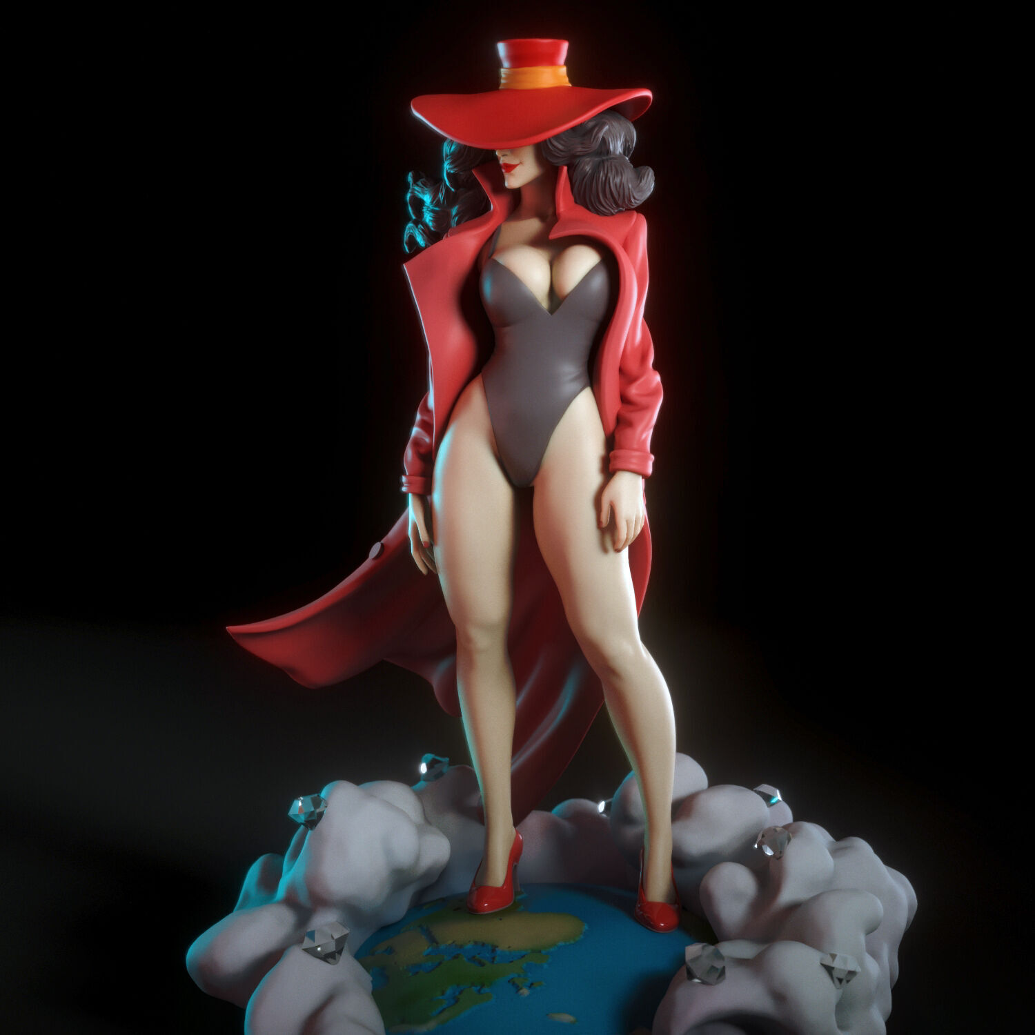 Carmen San Diego 3D print model_4