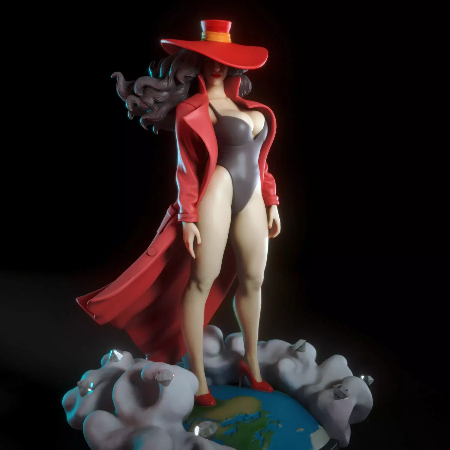 Carmen San Diego 3D print model_0