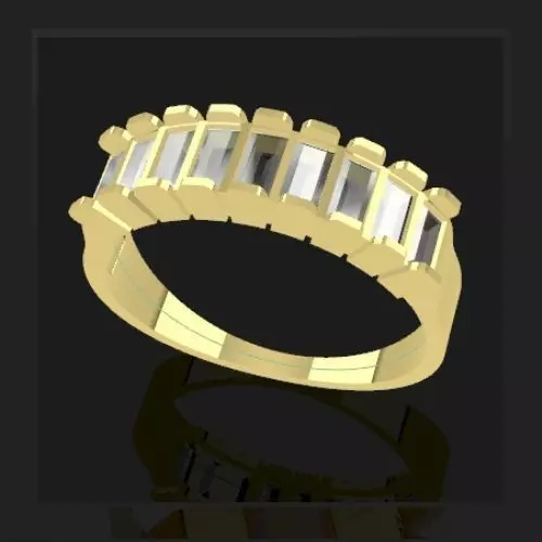 baguettes ring Free 3D print model_0