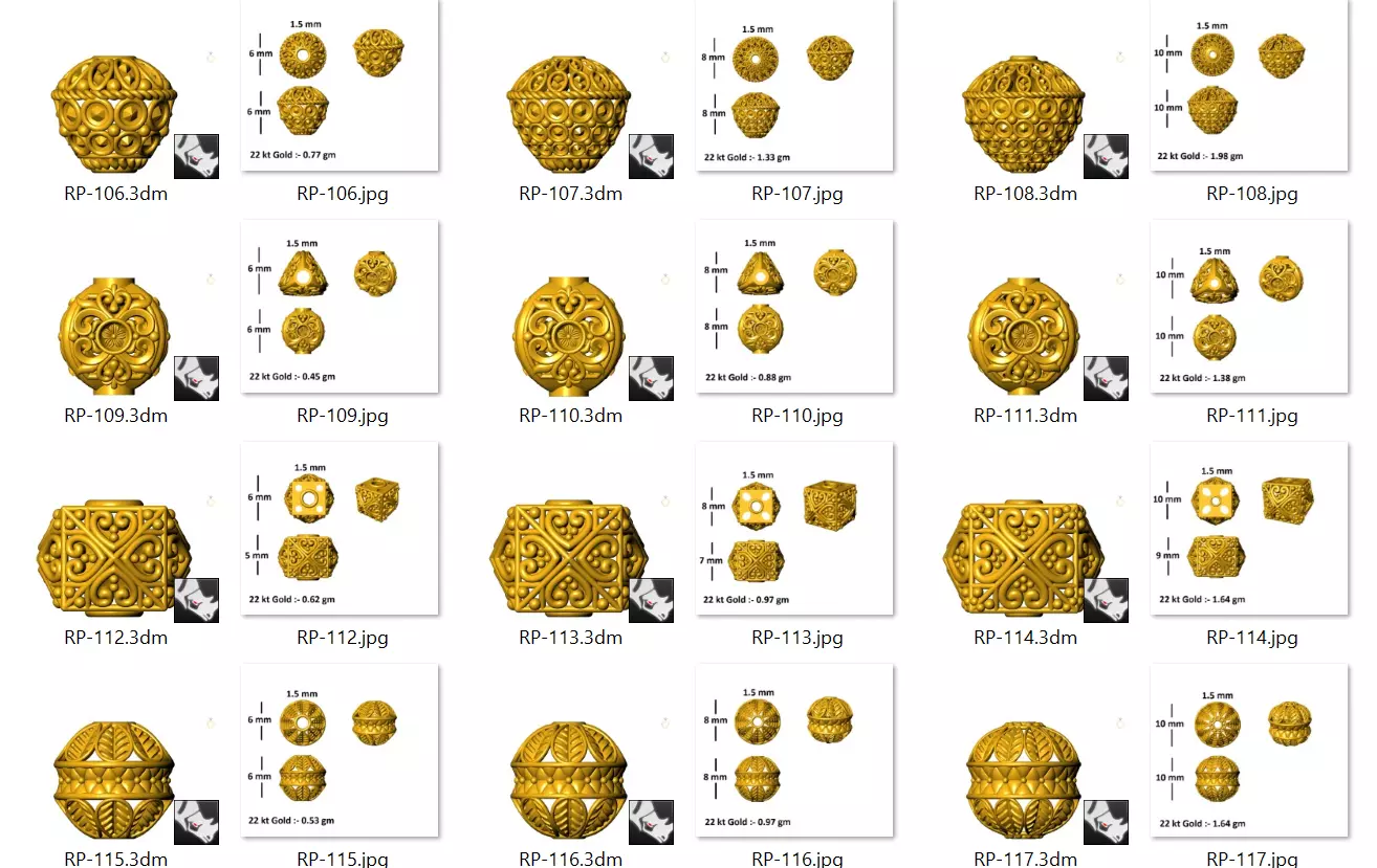 10 Beads 3D print model