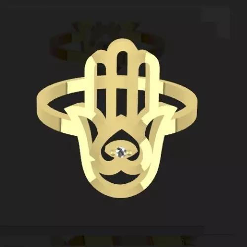 fatimas hand ring Free 3D print model