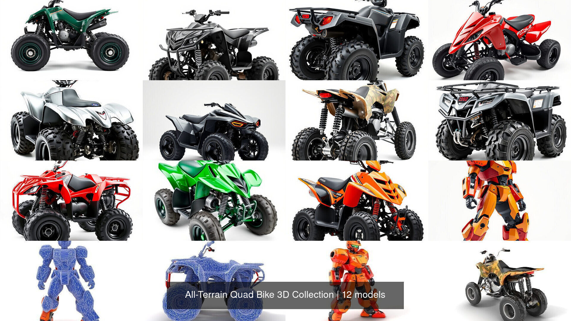 All-Terrain Quad Bike 3D Collection _15