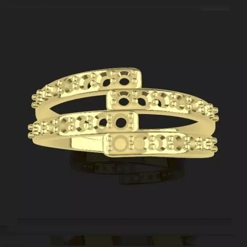 bypass double ring Free 3D print model