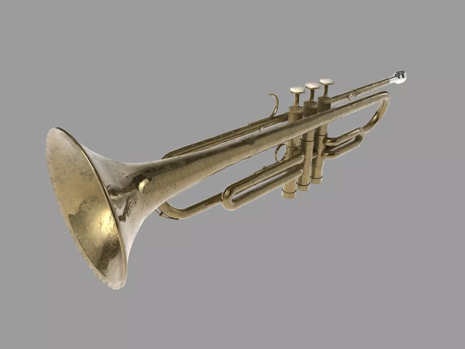 Trumpet brass 3D model_0