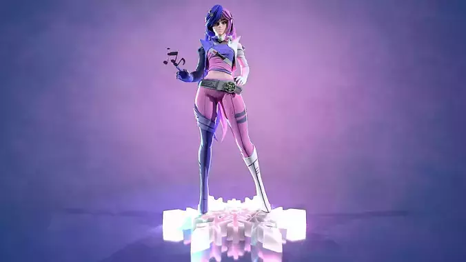 Luna Snow Mirae 2099 Marvel Rivals 3D print model