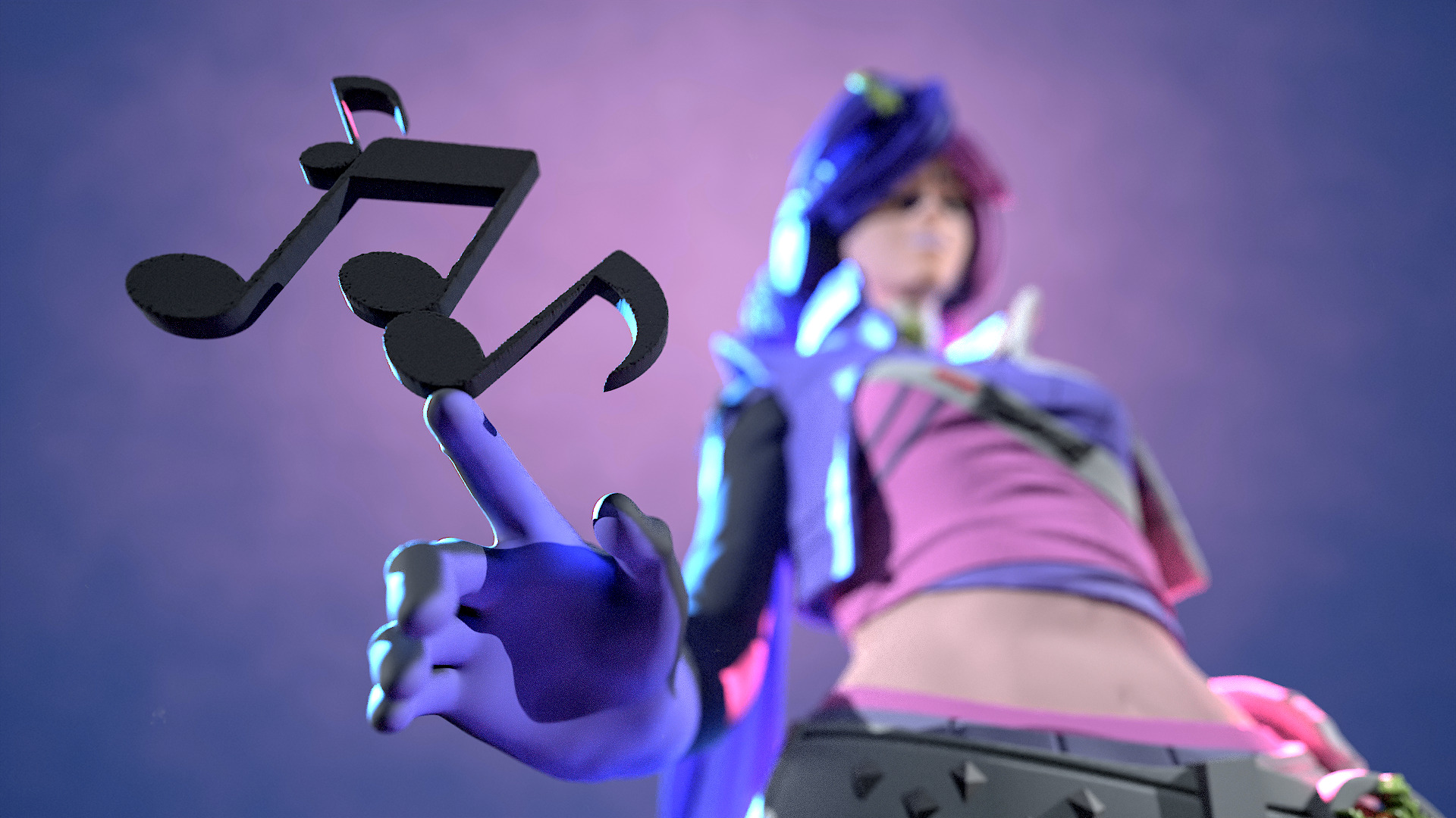 Luna Snow Mirae 2099 Marvel Rivals 3D print model_17