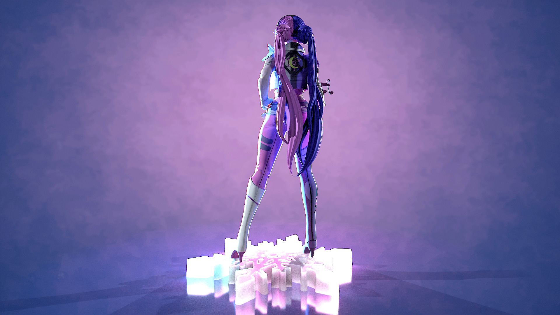 Luna Snow Mirae 2099 Marvel Rivals 3D print model_6