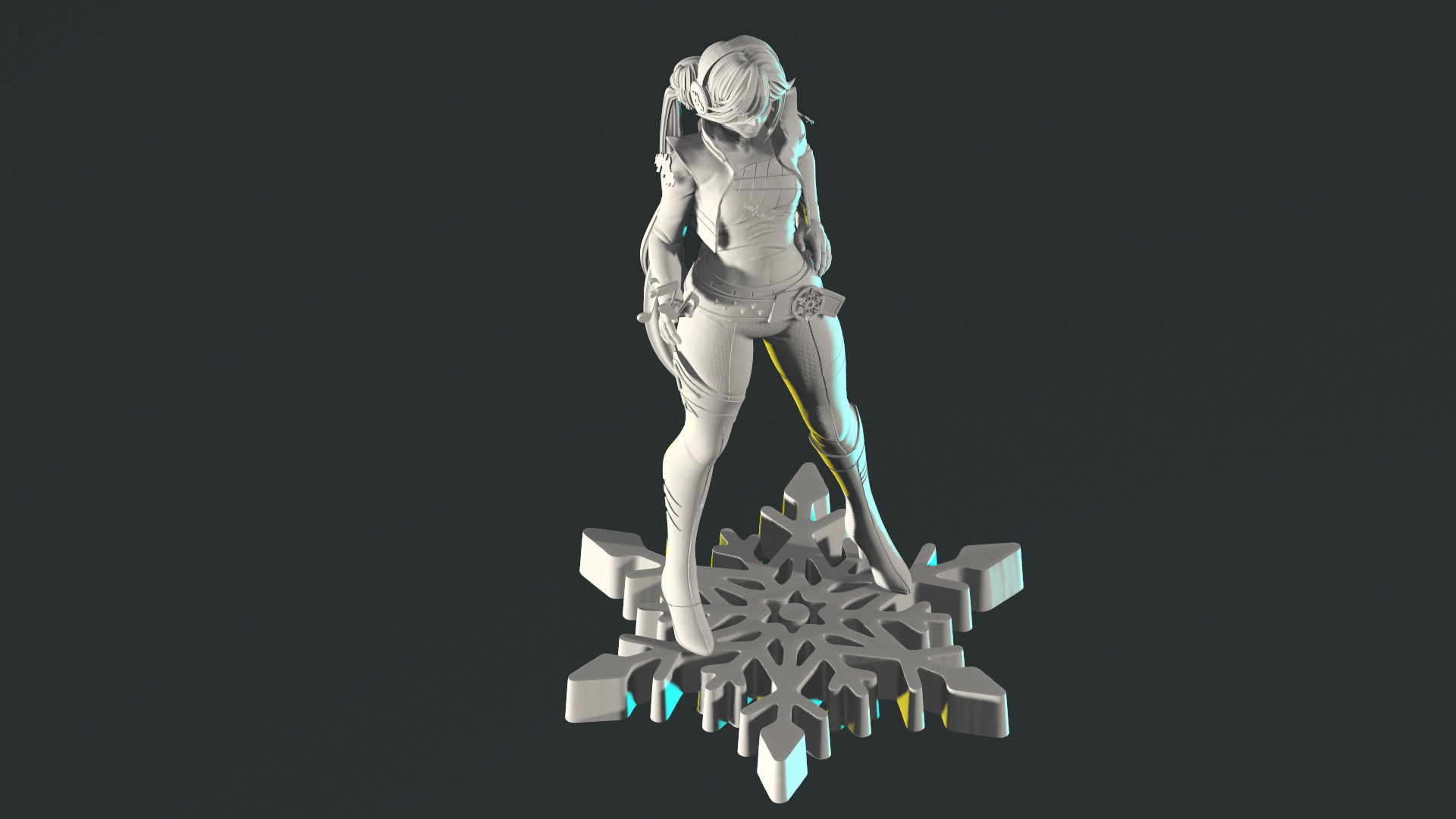 Luna Snow Mirae 2099 Marvel Rivals 3D print model_8