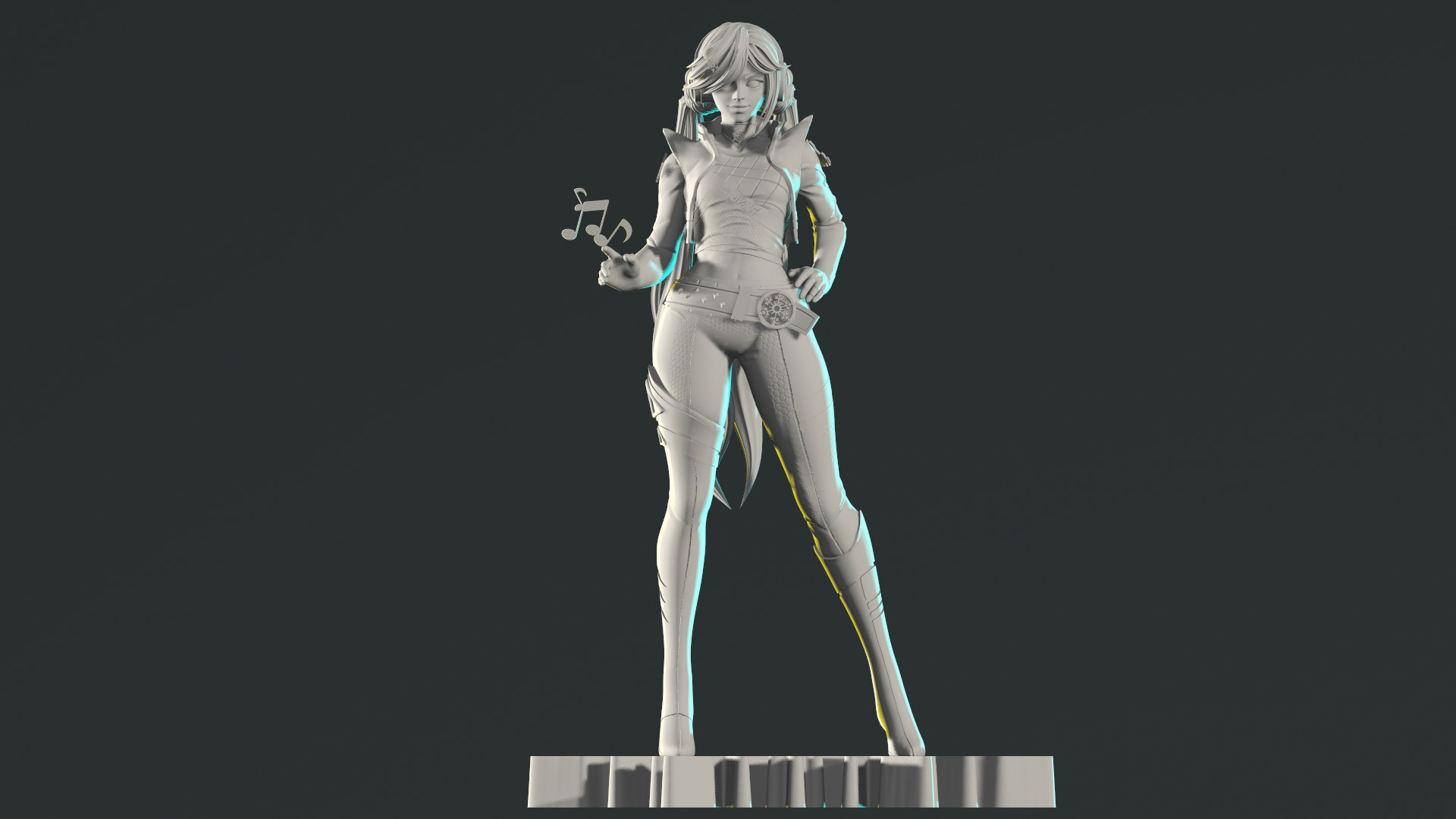 Luna Snow Mirae 2099 Marvel Rivals 3D print model_12