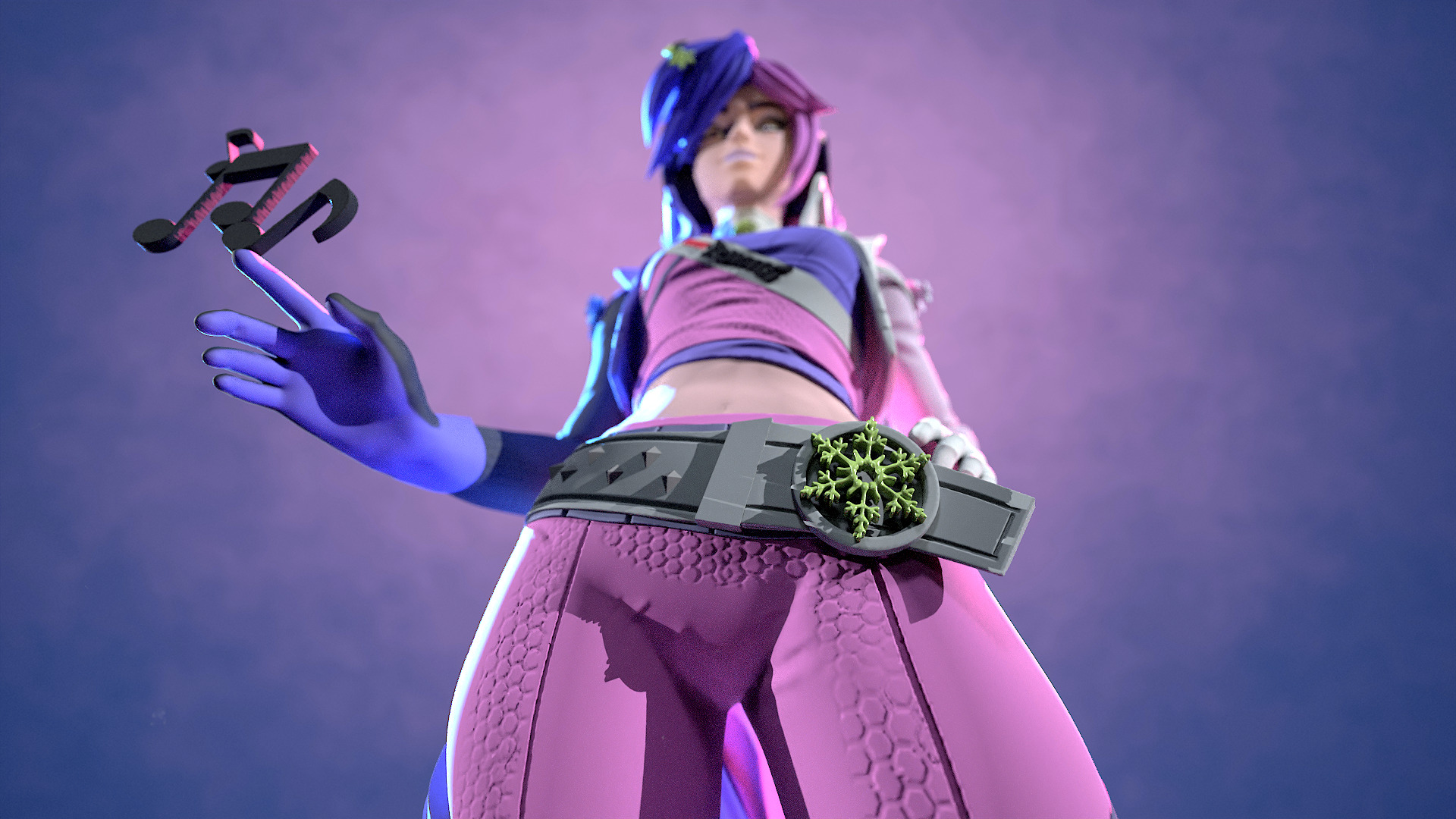 Luna Snow Mirae 2099 Marvel Rivals 3D print model_15