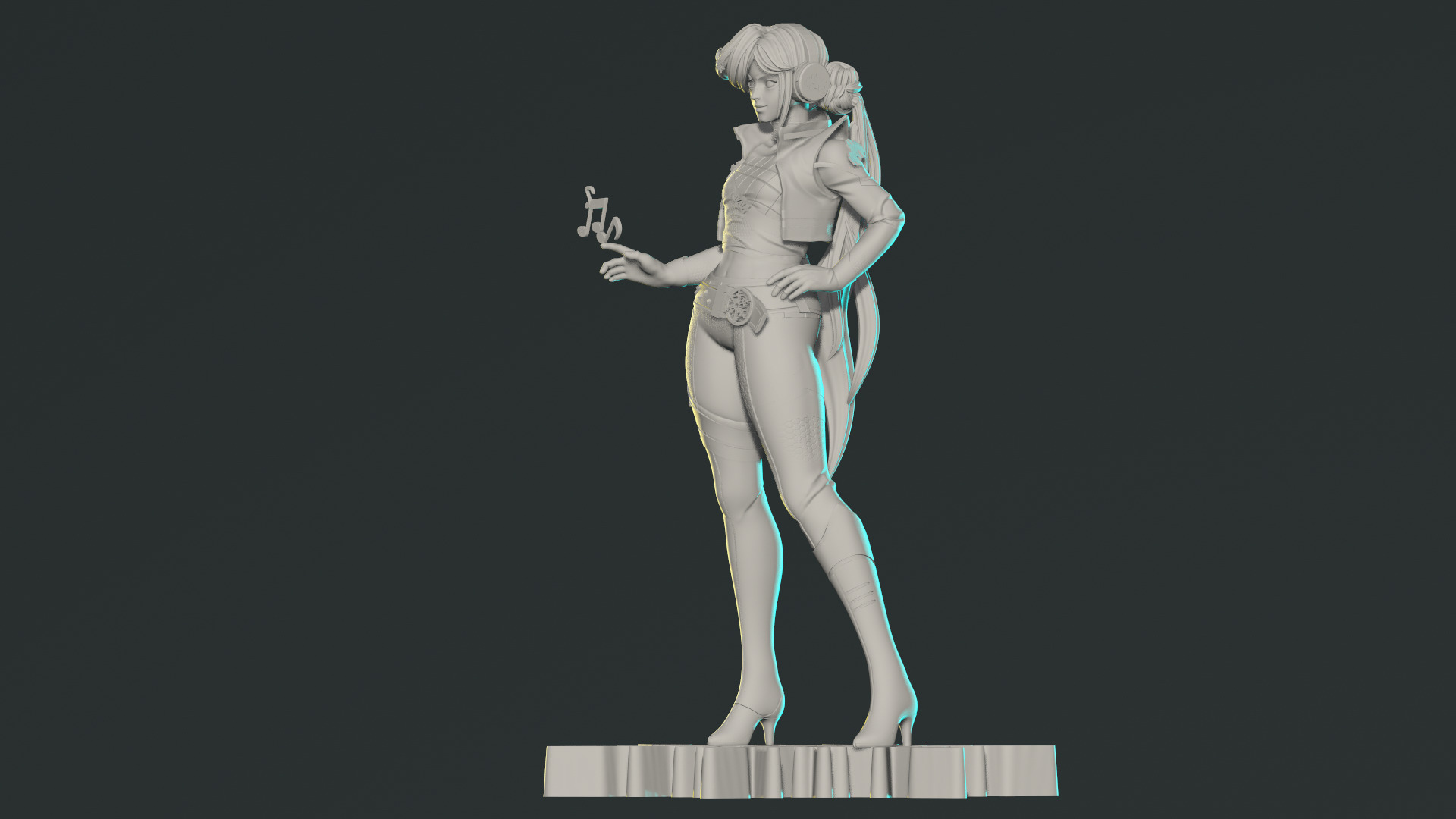 Luna Snow Mirae 2099 Marvel Rivals 3D print model_3