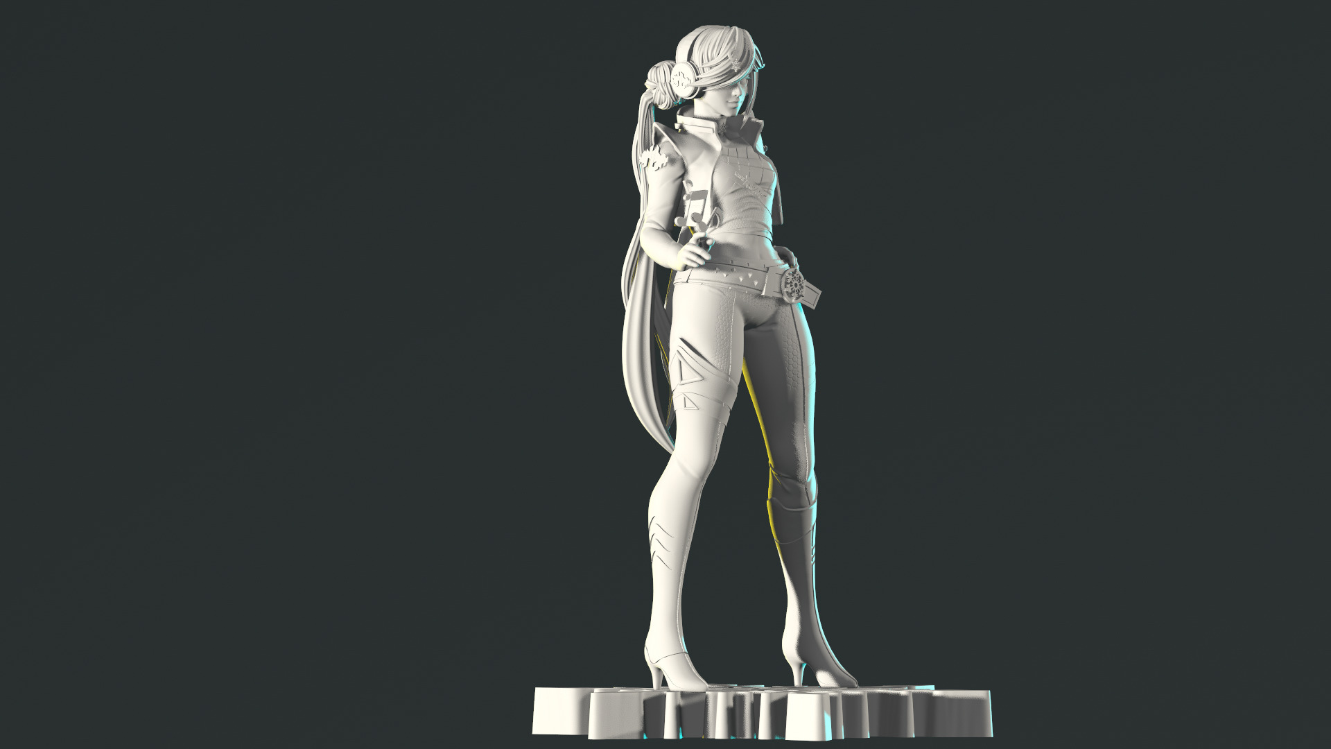 Luna Snow Mirae 2099 Marvel Rivals 3D print model_7