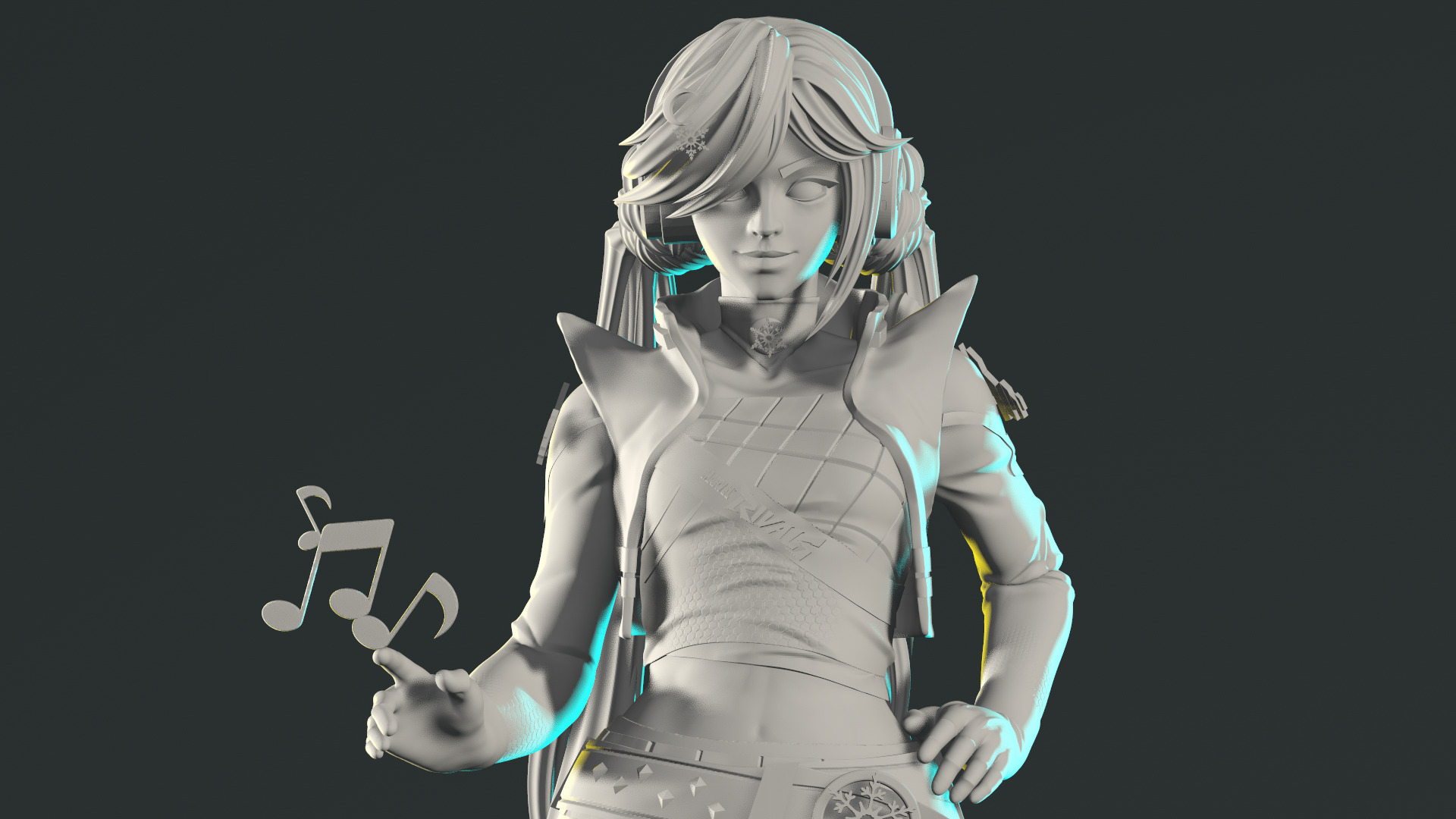Luna Snow Mirae 2099 Marvel Rivals 3D print model_10