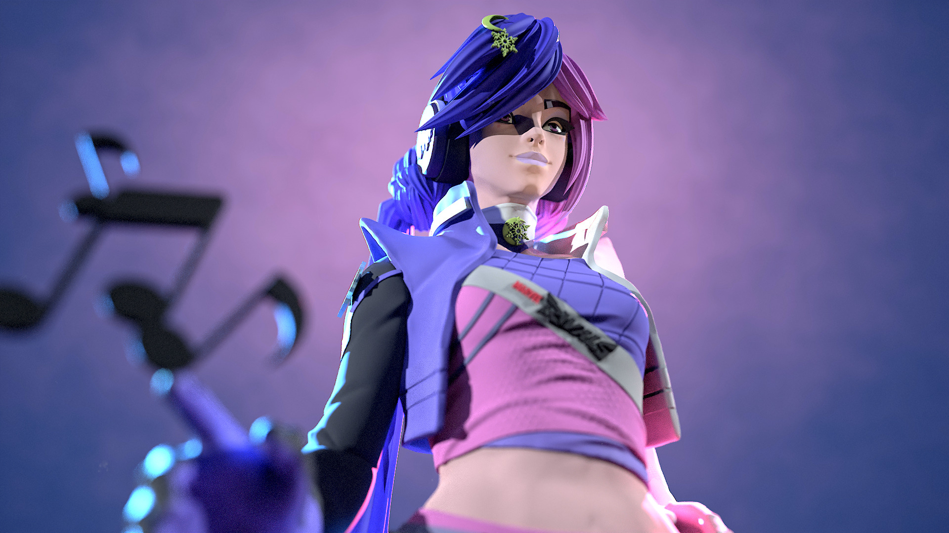 Luna Snow Mirae 2099 Marvel Rivals 3D print model_2