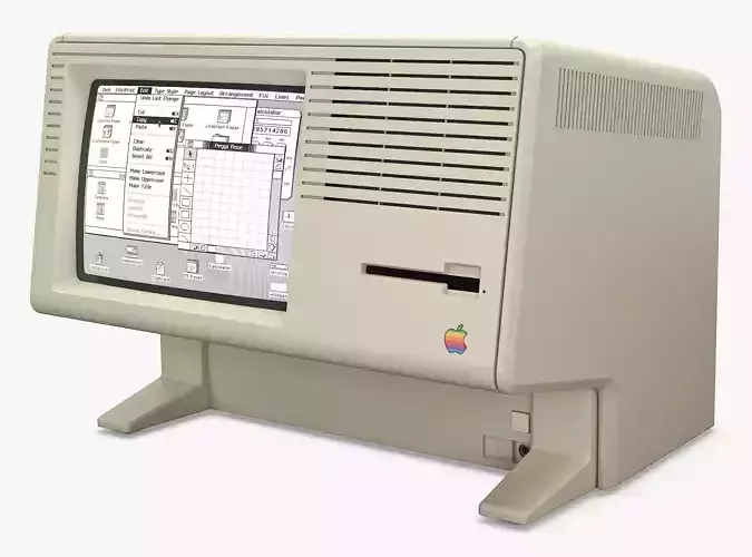 Apple Lisa 2 Macintosh XL A6S0300 Monoblock 1984-1986 M 1 3D model