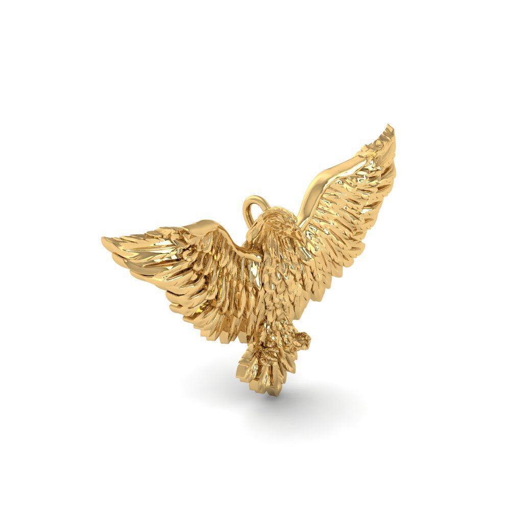 Eagle pendant 3D print model_2
