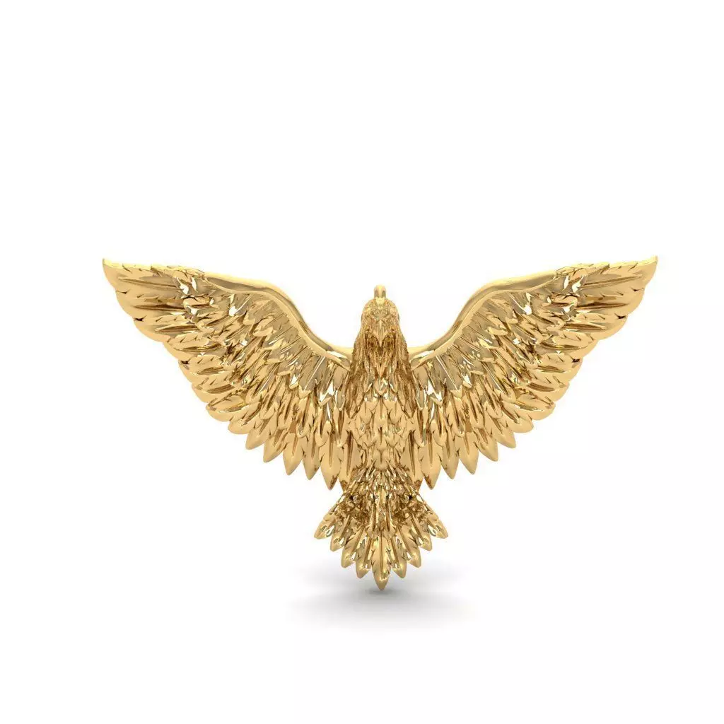 Eagle pendant 3D print model_0