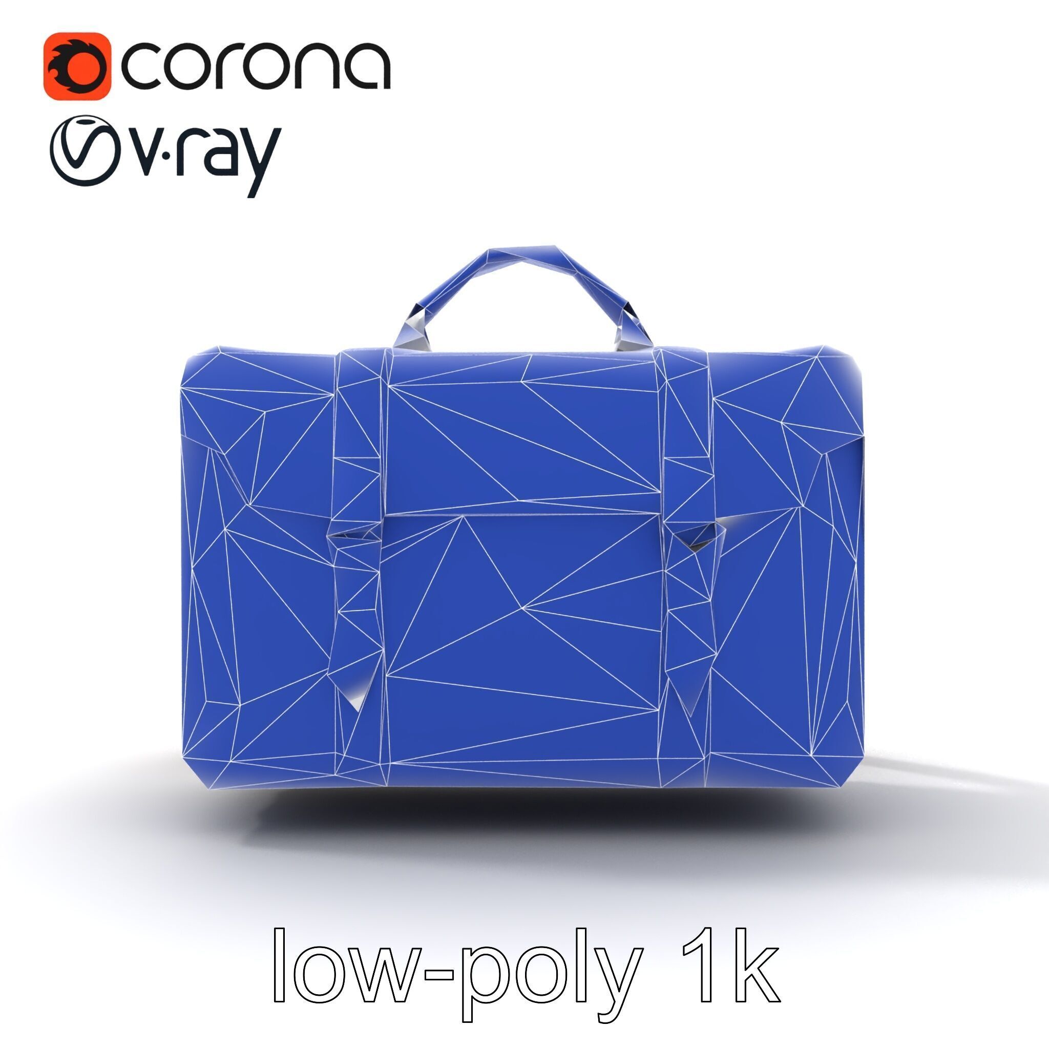 Elegant Leather Briefcase Vintage Charm model pack Low-poly 3D model_22