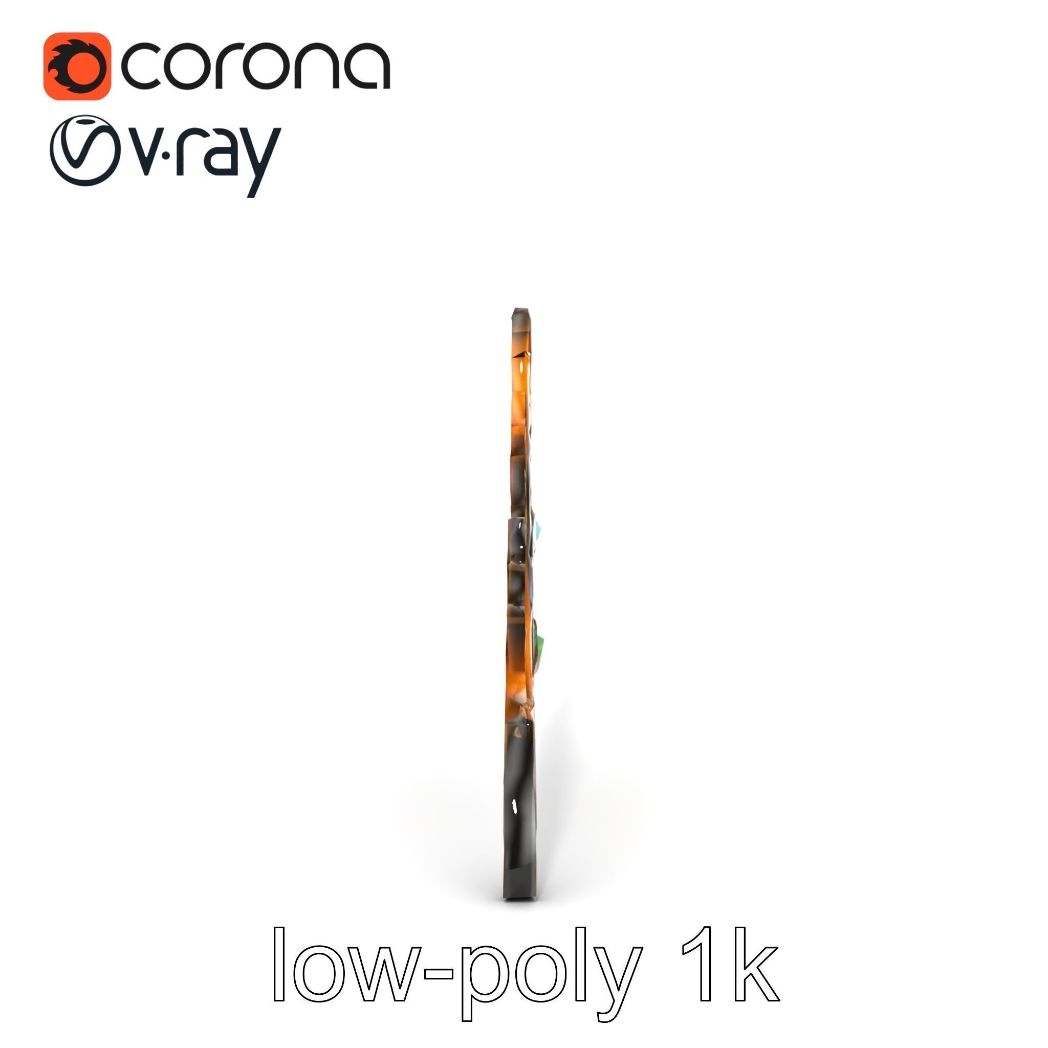 Magical Bow with Glowing Runes model pack Low-poly 3D model_21