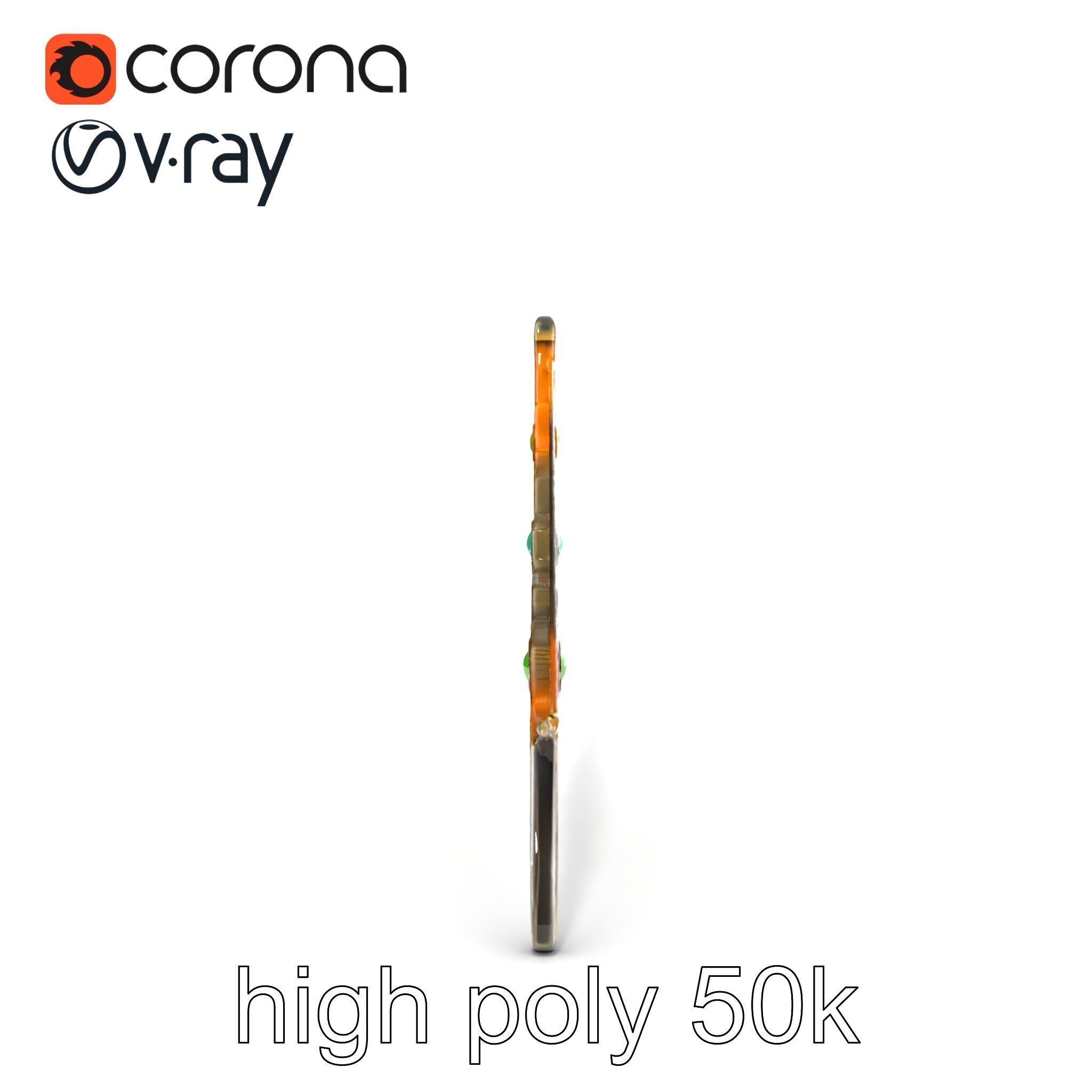 Magical Bow with Glowing Runes model pack Low-poly 3D model_22