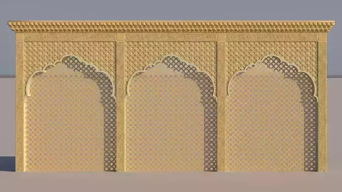 Wall Panel with Mirror Work