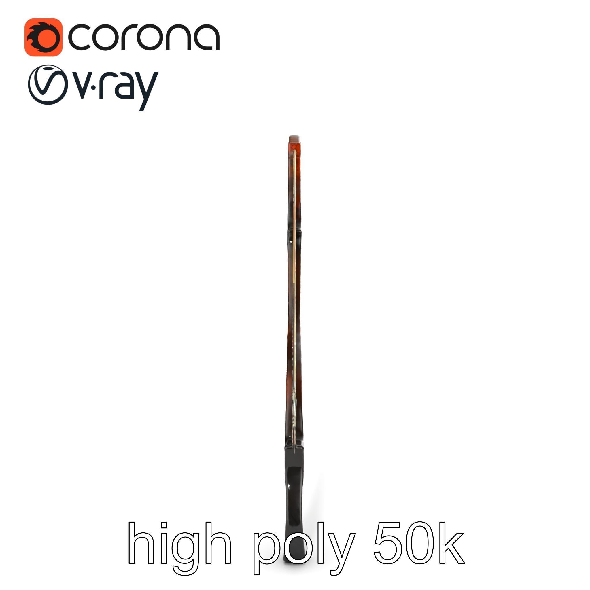 Mystical Arcane Bow with Illuminating Runes model pack Low-poly 3D model_13