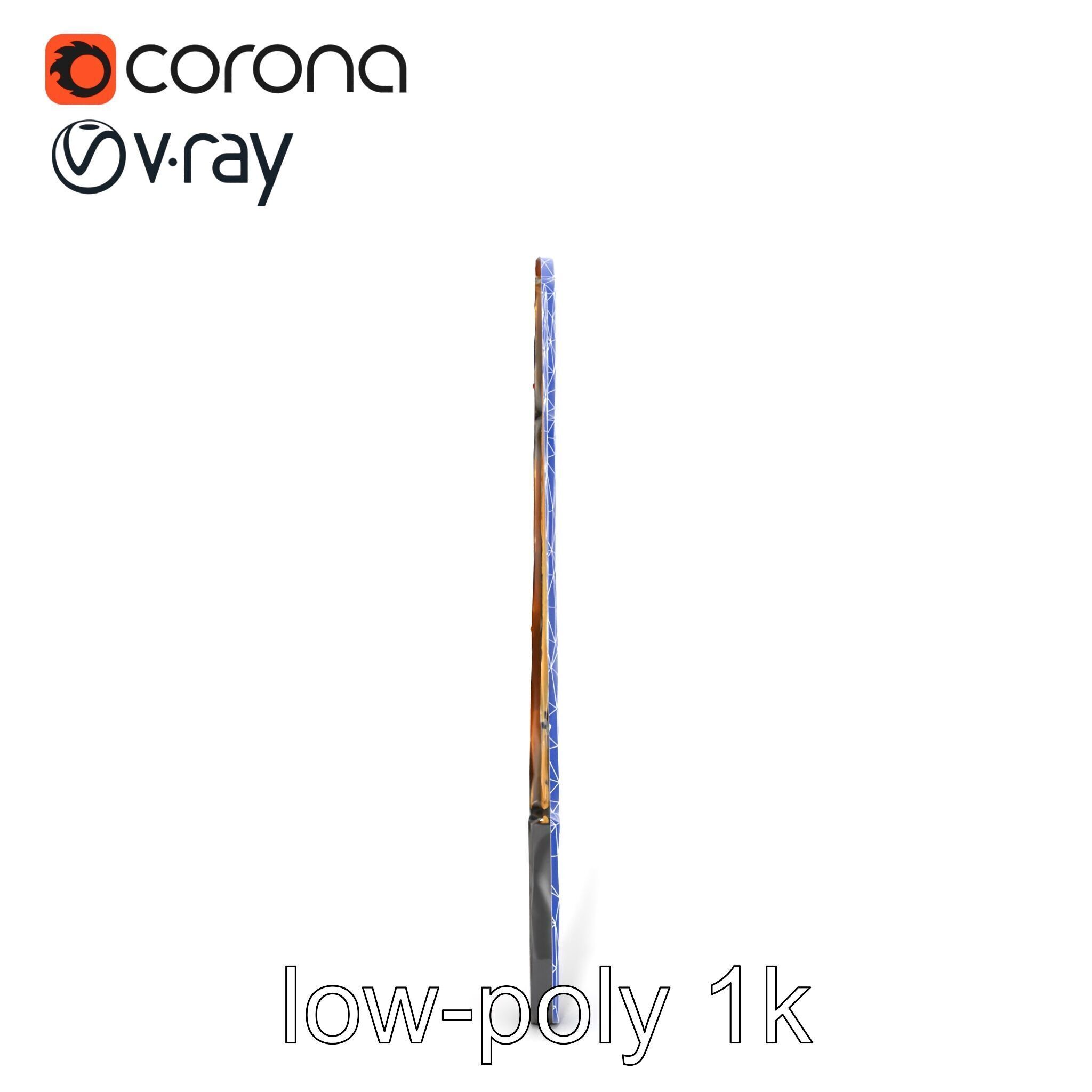 Mystical Arcane Bow with Illuminating Runes model pack Low-poly 3D model_24