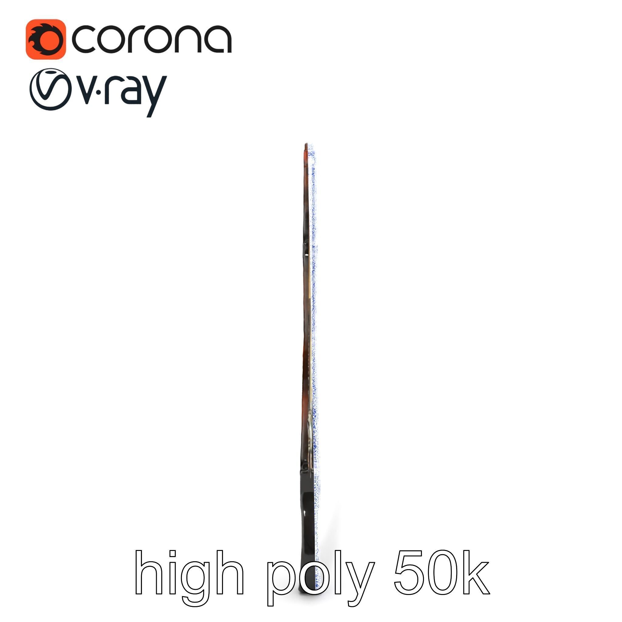 Mystical Arcane Bow with Illuminating Runes model pack Low-poly 3D model_14