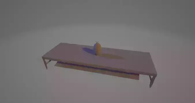 a coffee table in the middle of interior room 