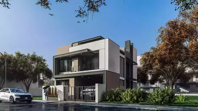 Modern two storey house