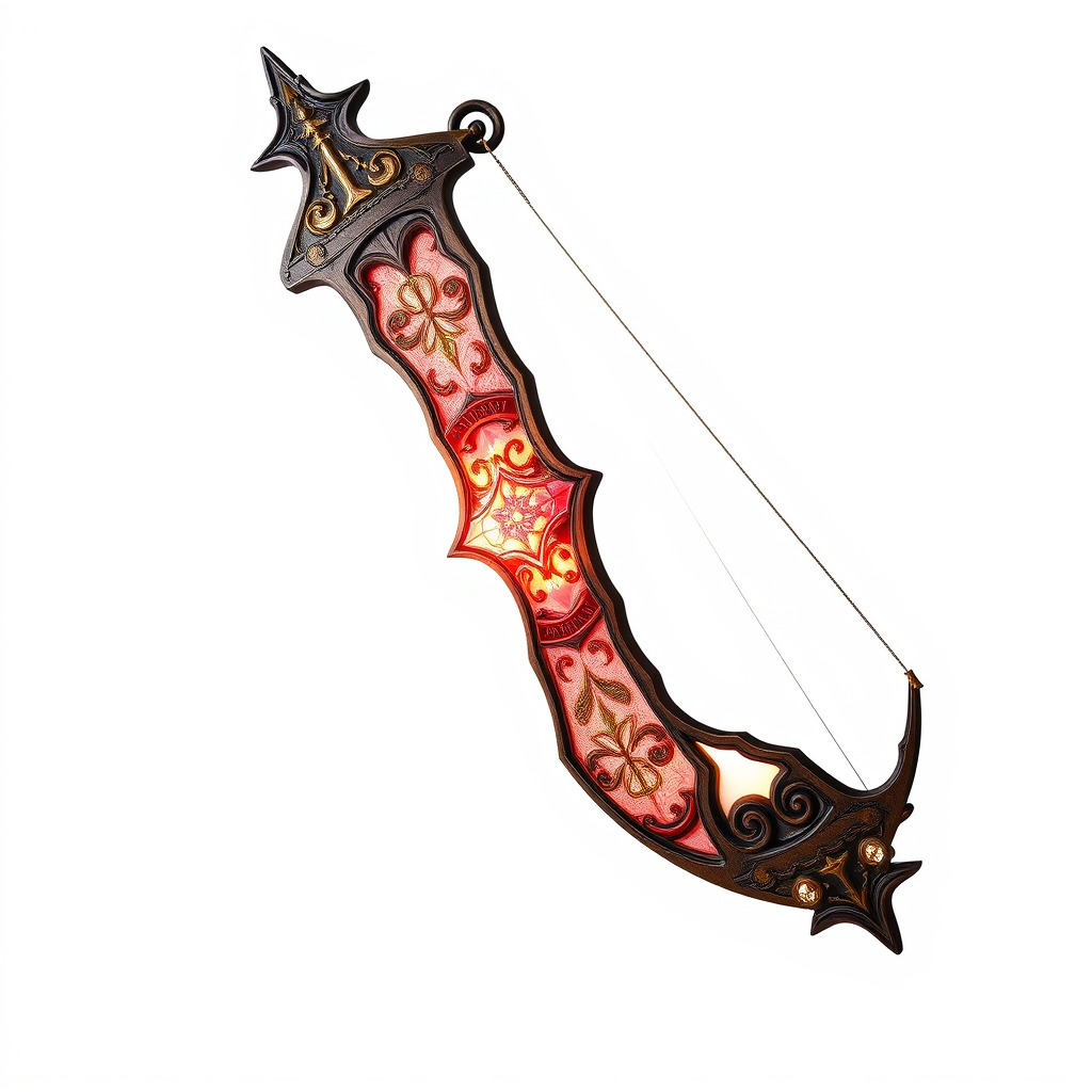 Mythical Enchanted Bow Radiant Runes model pack Low-poly 3D model_4