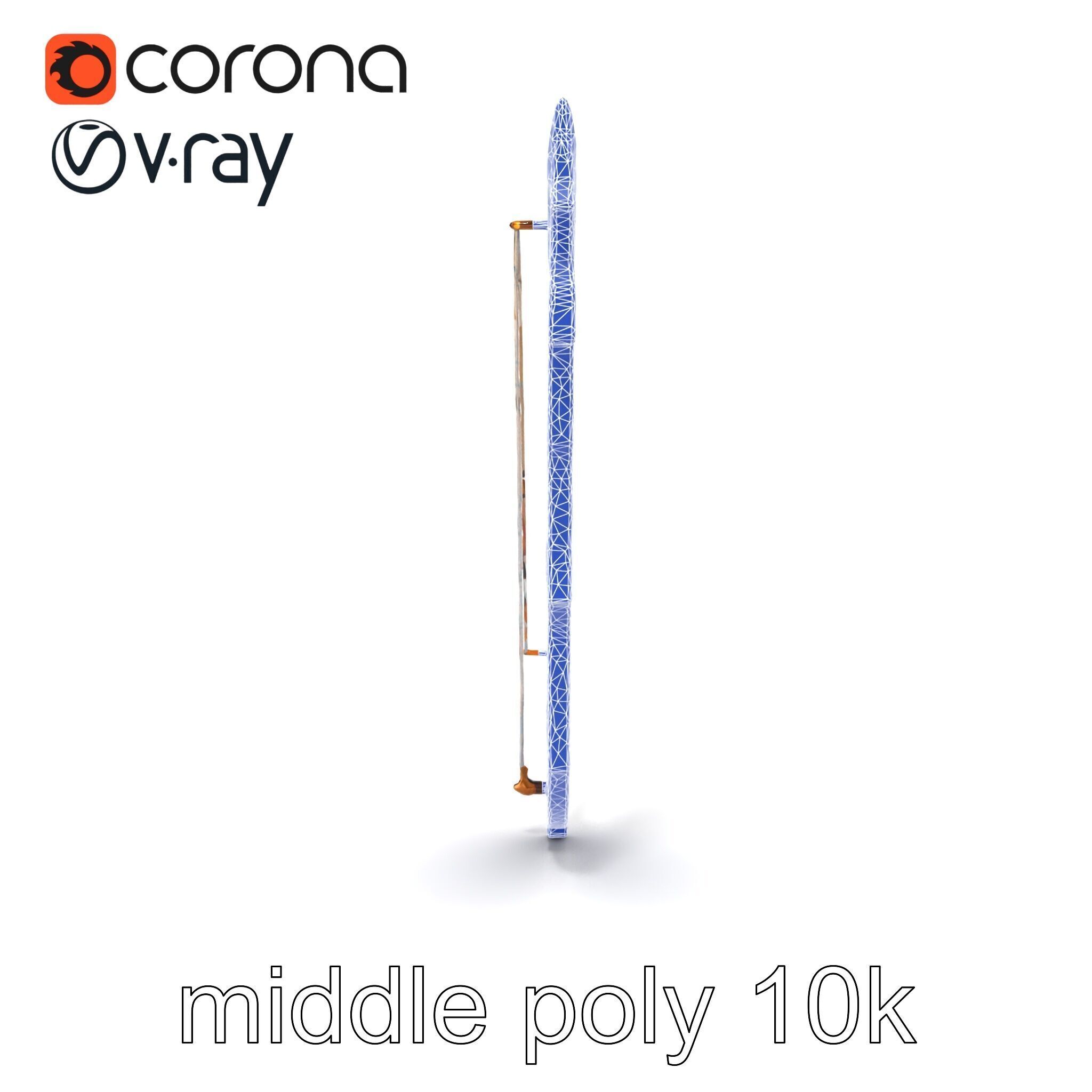 Mythical Enchanted Bow Radiant Runes model pack Low-poly 3D model_28