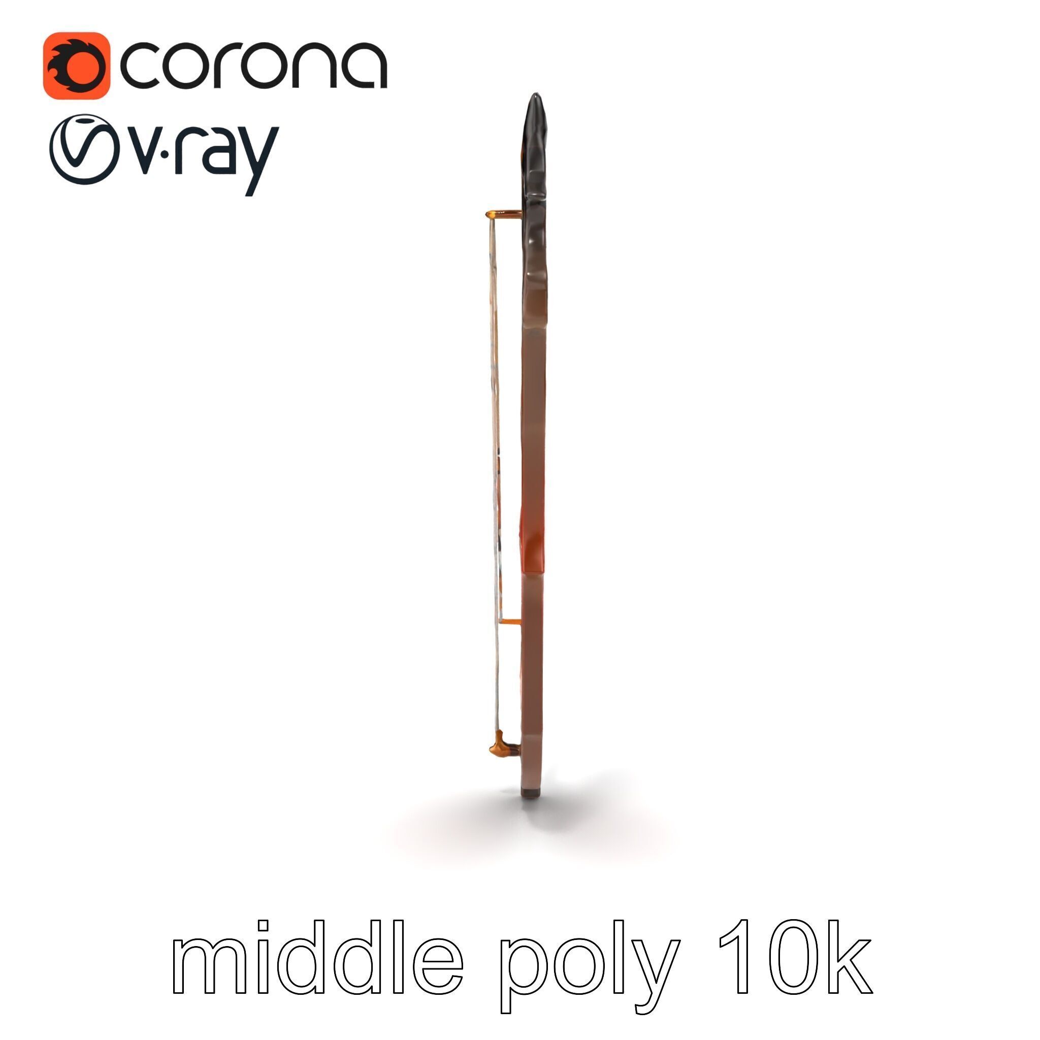 Mythical Enchanted Bow Radiant Runes model pack Low-poly 3D model_23