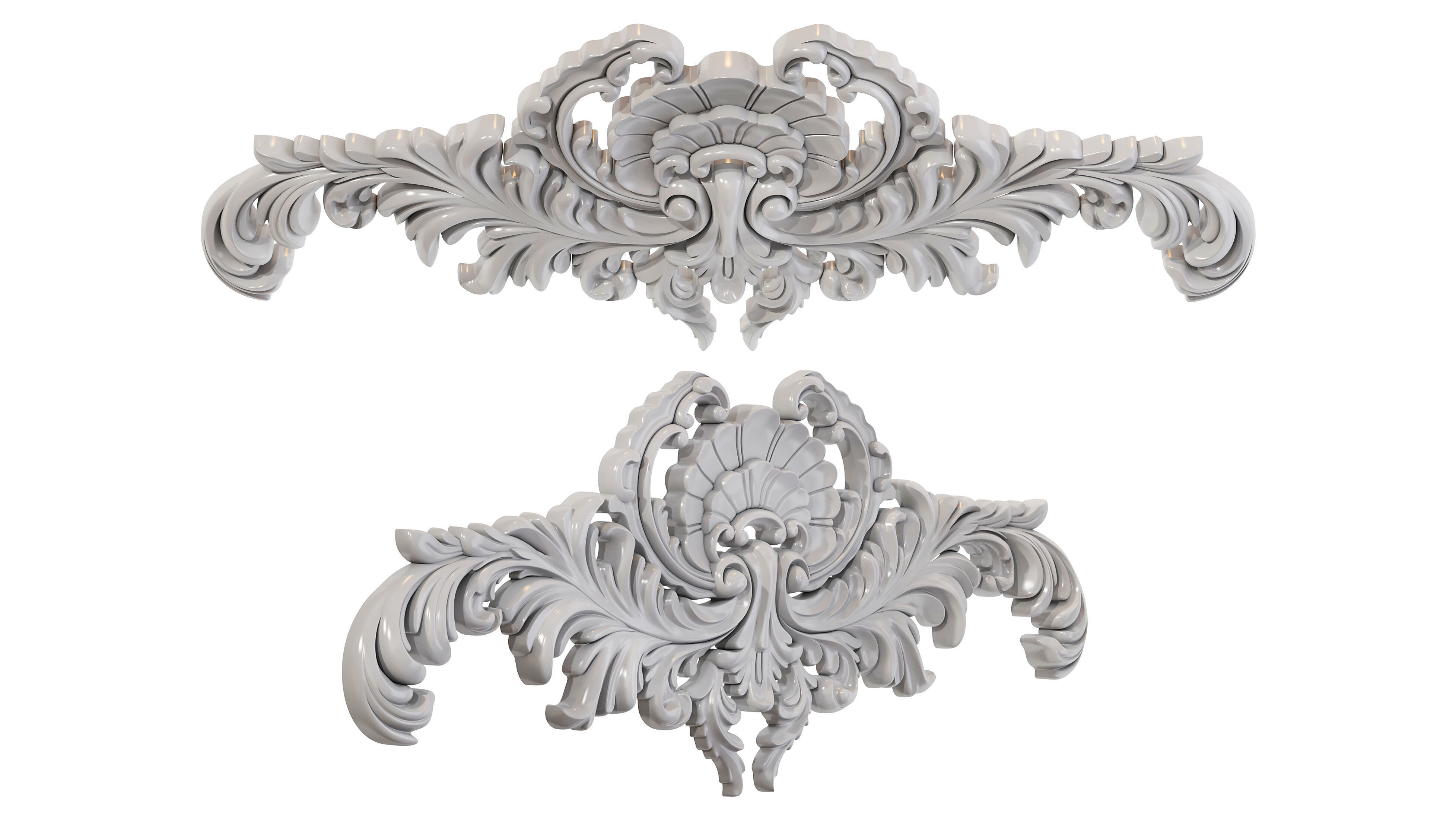 Classic carved 245 3D model_5