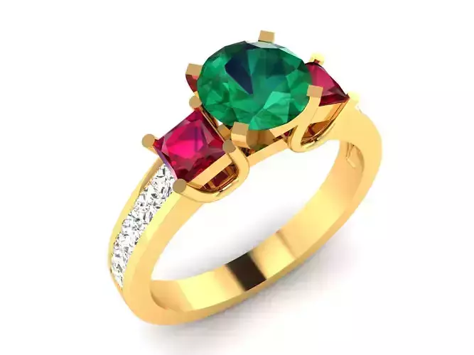 Women Ring  Render 3dm STL OBJ FBX Details