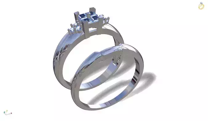Jewelry ring with ring back