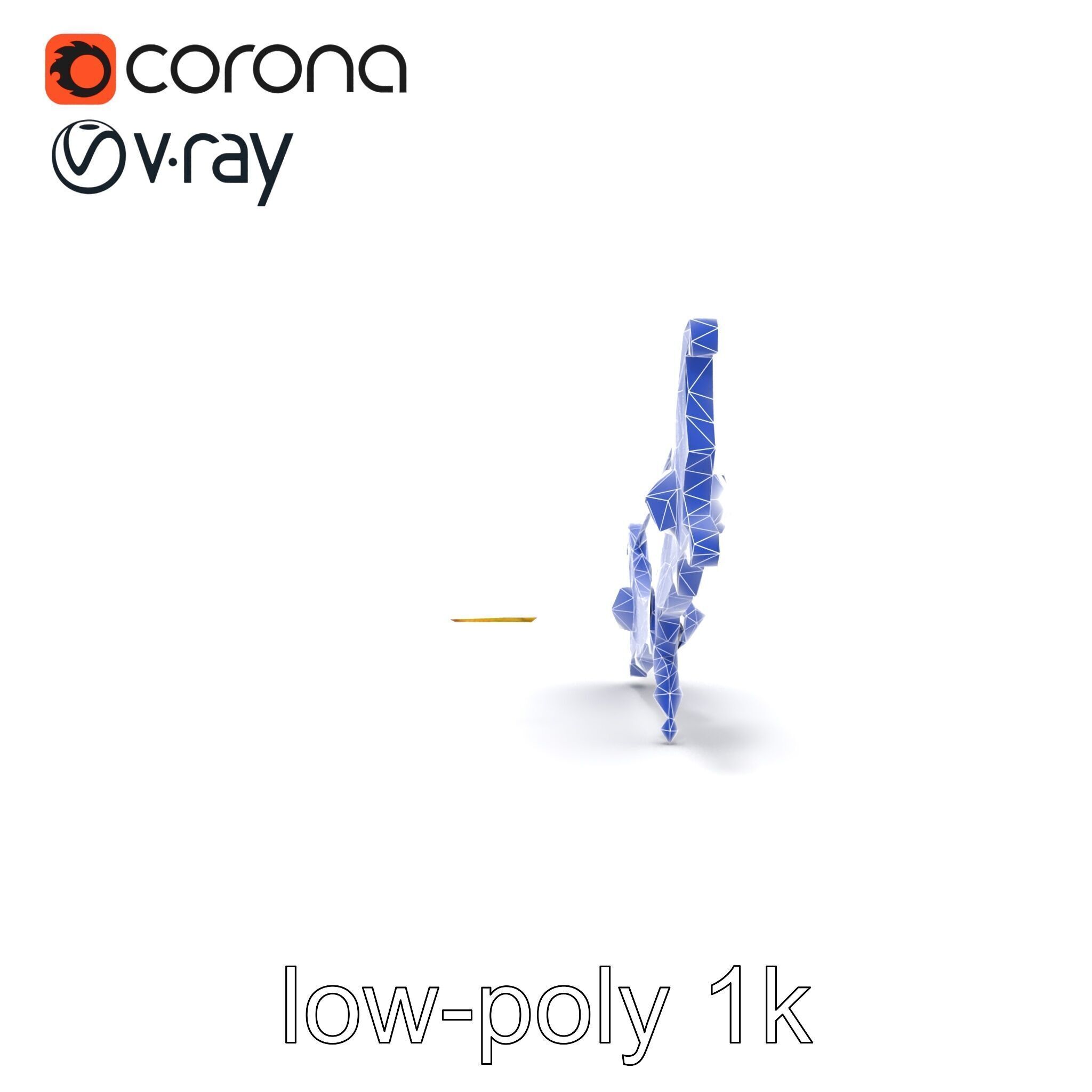 Mystical Enchanted Bow with Glowing Runes model pack Low-poly 3D model_26