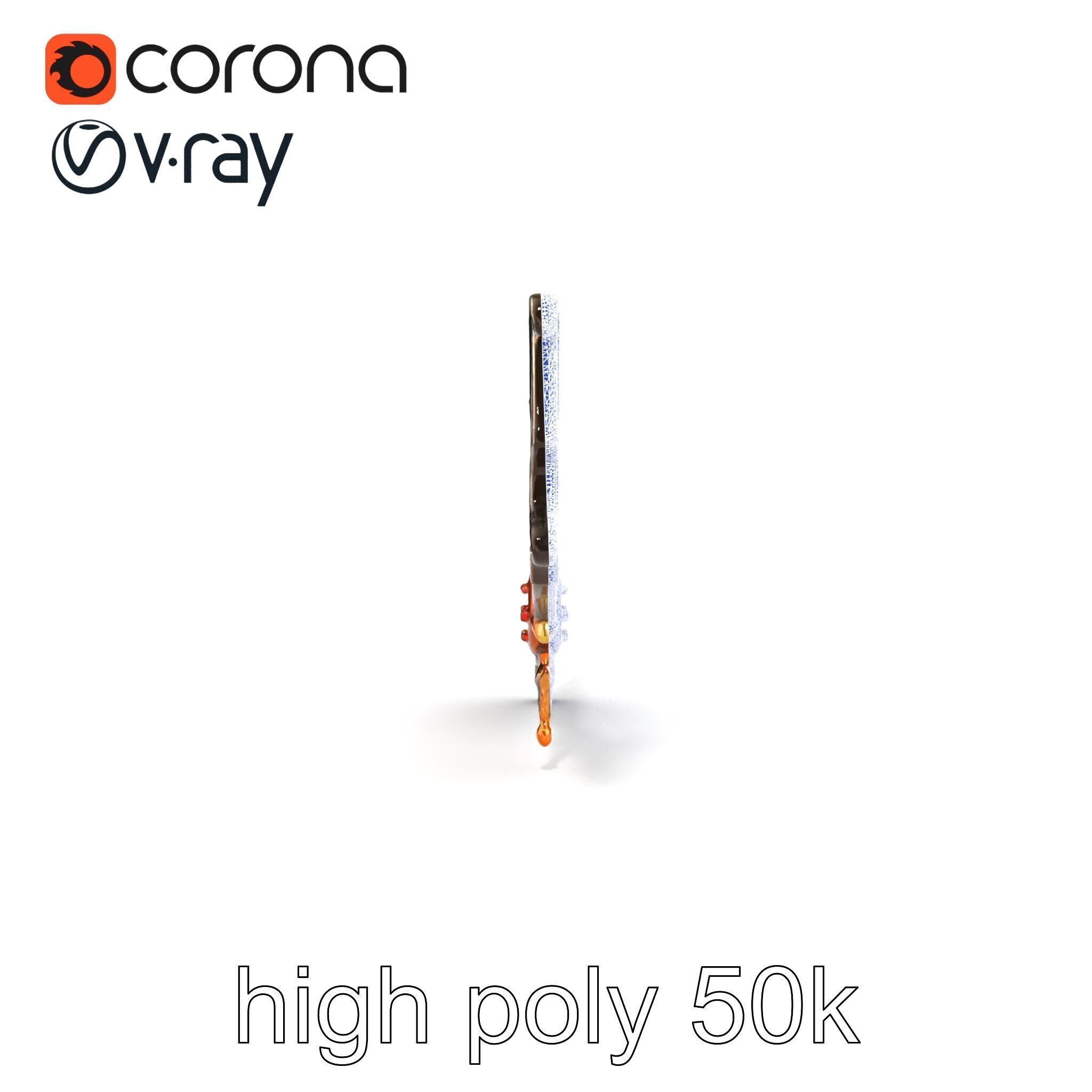 Mystical Enchanted Bow with Glowing Runes model pack Low-poly 3D model_30