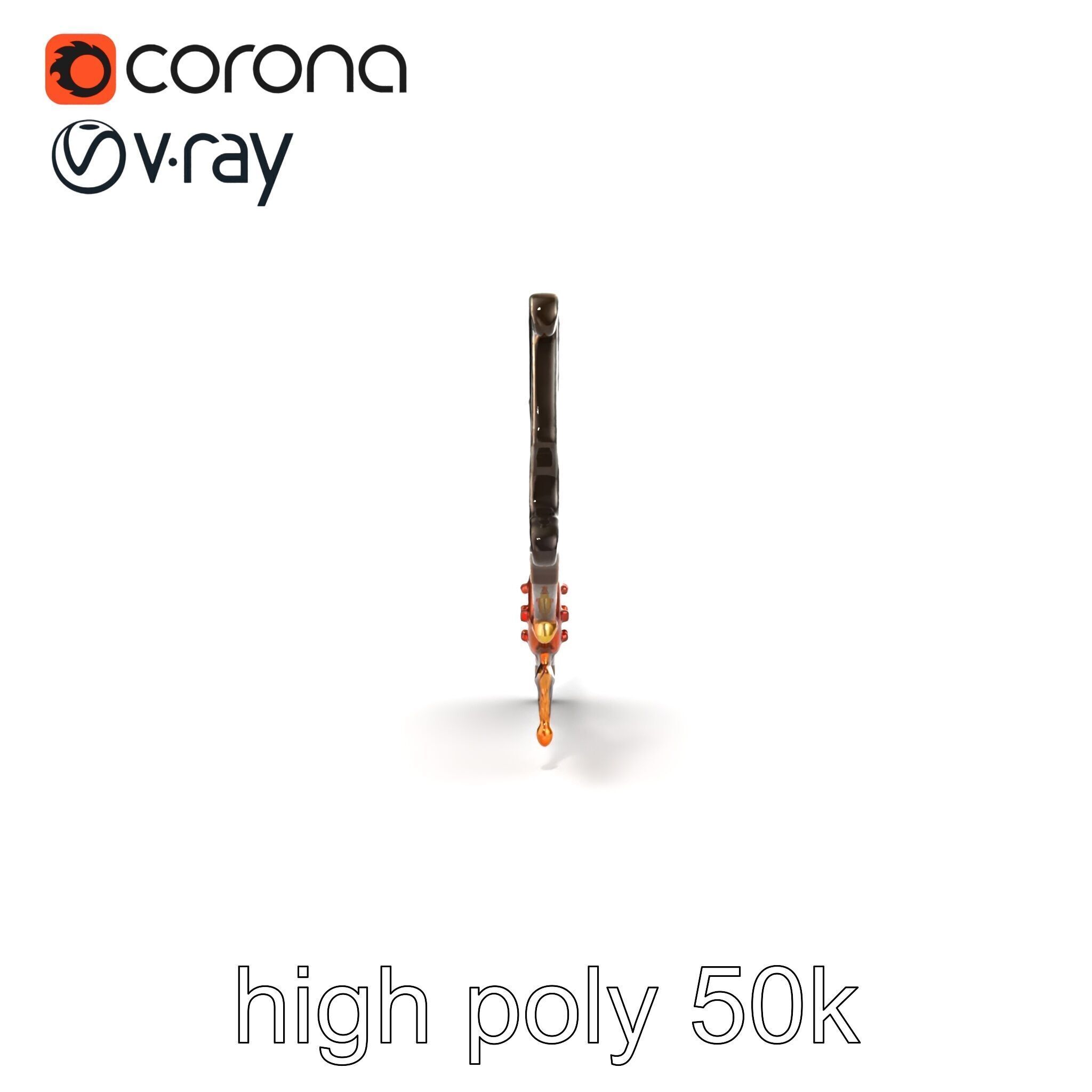 Mystical Enchanted Bow with Glowing Runes model pack Low-poly 3D model_23