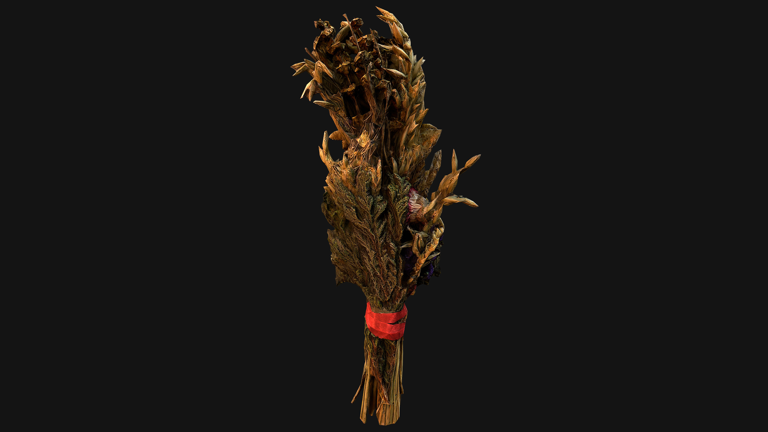 Wild Flowers with Herbs Didukh Ukrainian Souvenir Low-poly 3D model_10