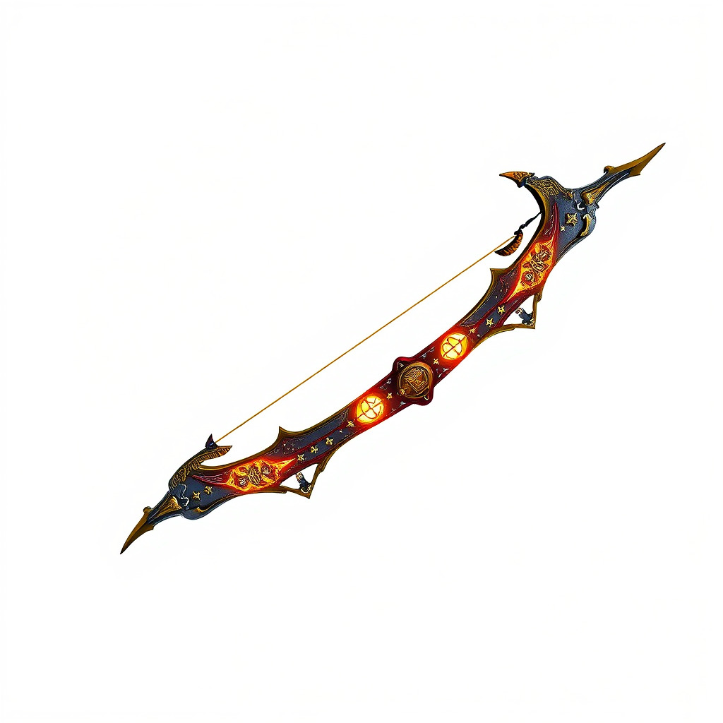 Celestial Archers Bow Cosmic Glyphs Model Pack Low-poly 3D model_4