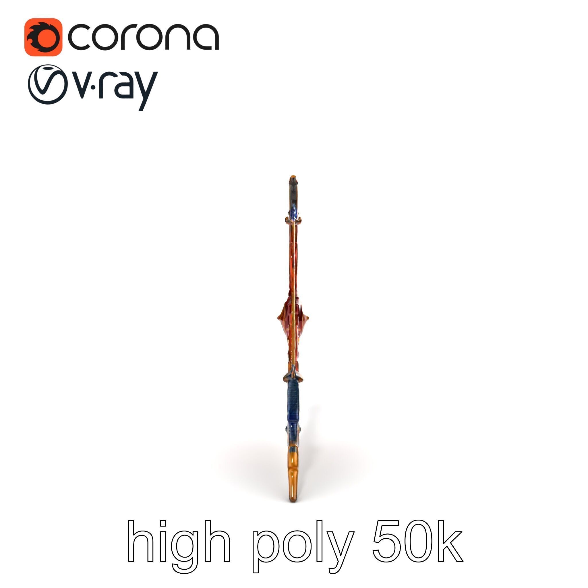 Celestial Archers Bow Cosmic Glyphs Model Pack Low-poly 3D model_17