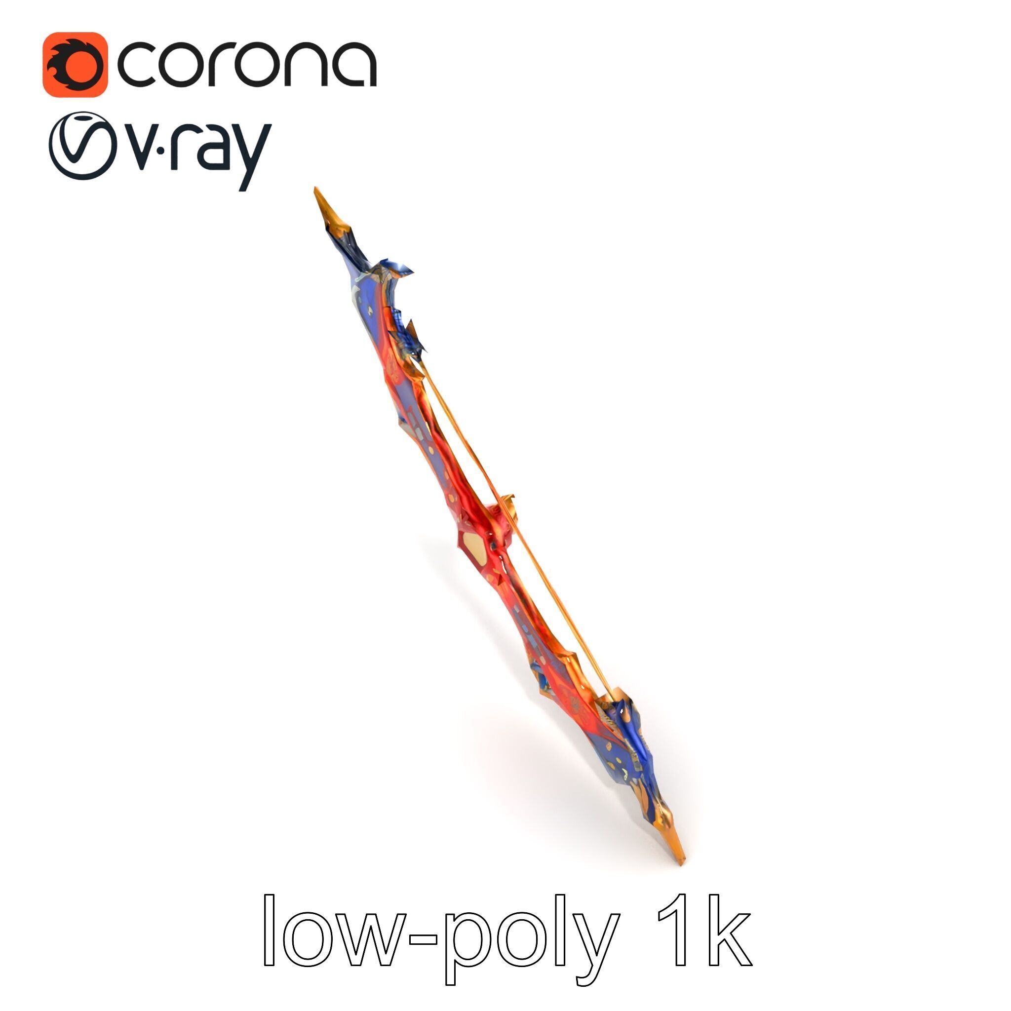 Celestial Archers Bow Cosmic Glyphs Model Pack Low-poly 3D model_15