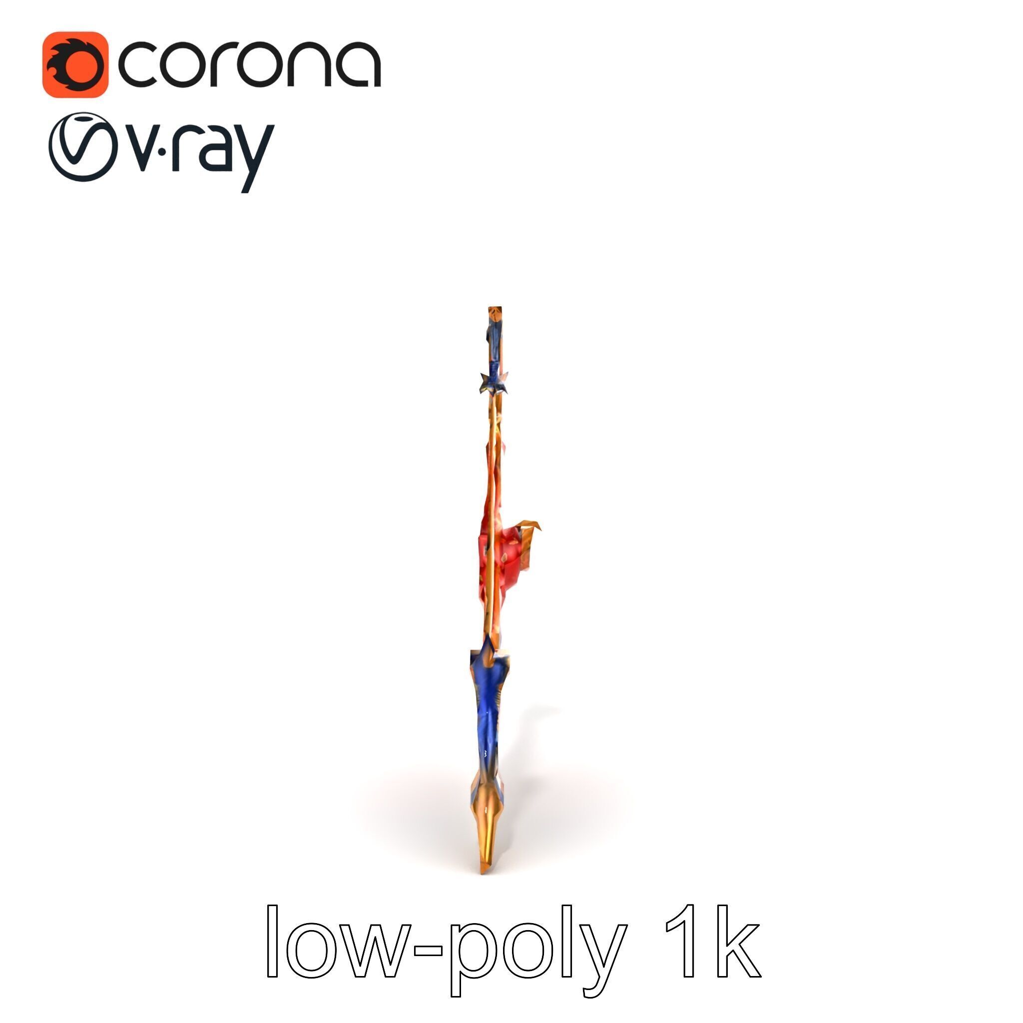 Celestial Archers Bow Cosmic Glyphs Model Pack Low-poly 3D model_27