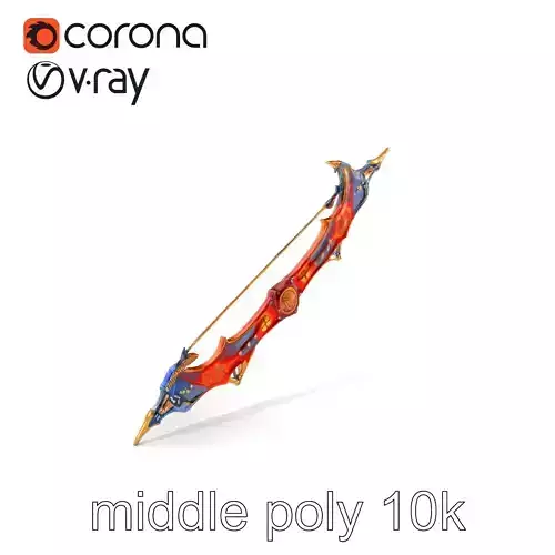 Celestial Archers Bow Cosmic Glyphs Model Pack Low-poly 3D model
