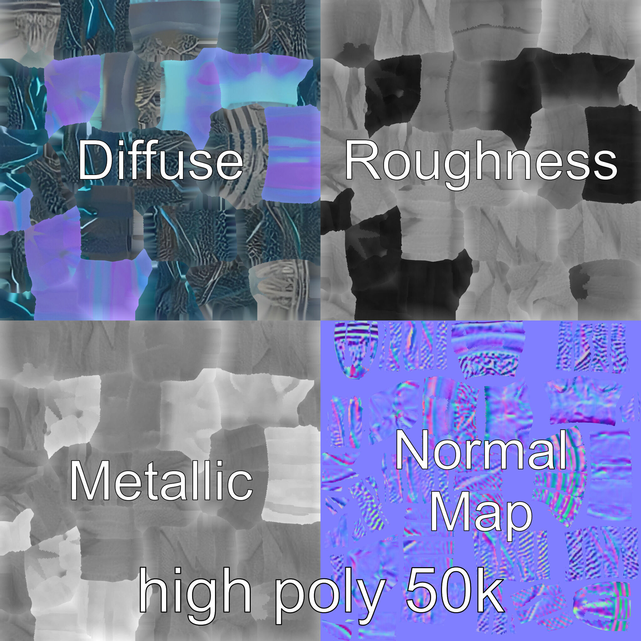 Stormbringers Enchanted Sapphire Staff model pack Low-poly 3D model_3