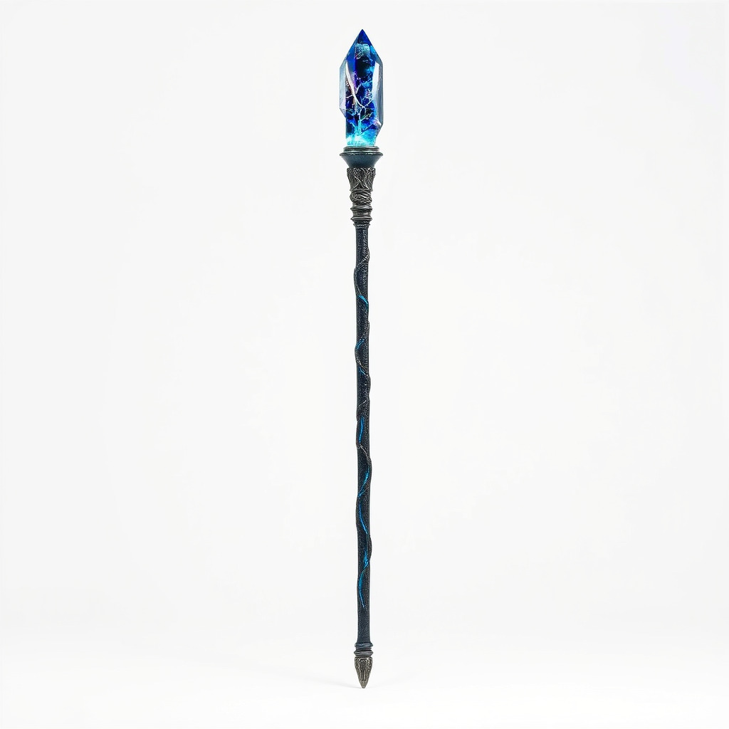 Stormbringers Enchanted Sapphire Staff model pack Low-poly 3D model_4