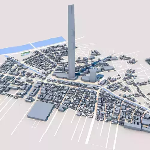 Tokyo Skytree Roppongi Hills Mori Tower 3D model