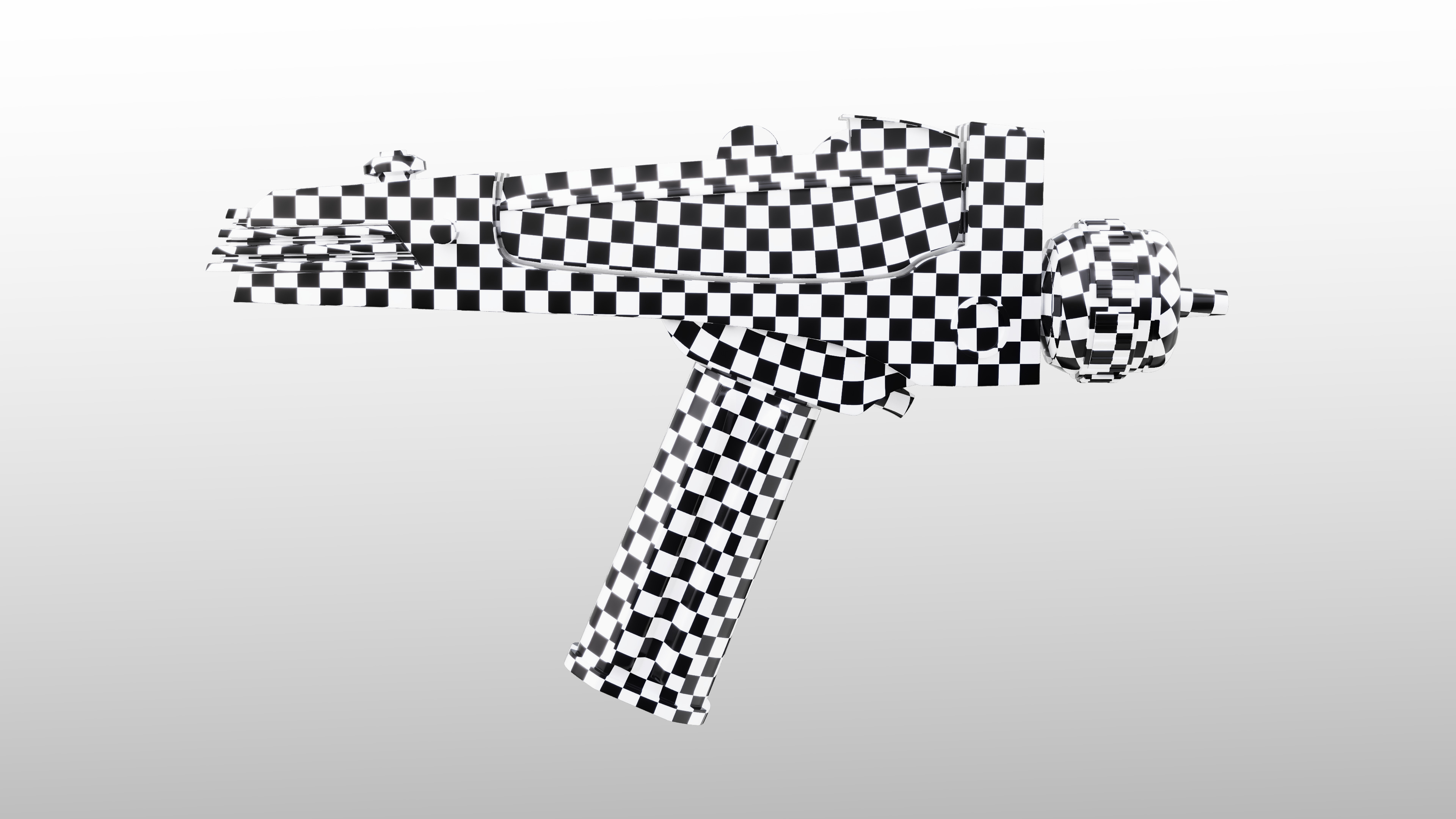 Space Phaser Low-poly 3D model_6